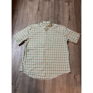 Cabela's Outfitter Series Men's XL ButtonDown Shirt Short Sleeve Outdoor Fishing